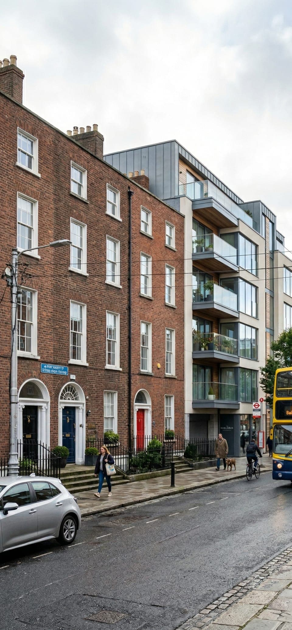 Georgian and modern architecture in Dublin